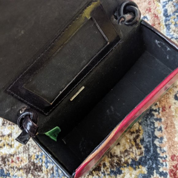 Mini Genuine Leather Purse Made in Italy Abstract - Picture 4 of 6